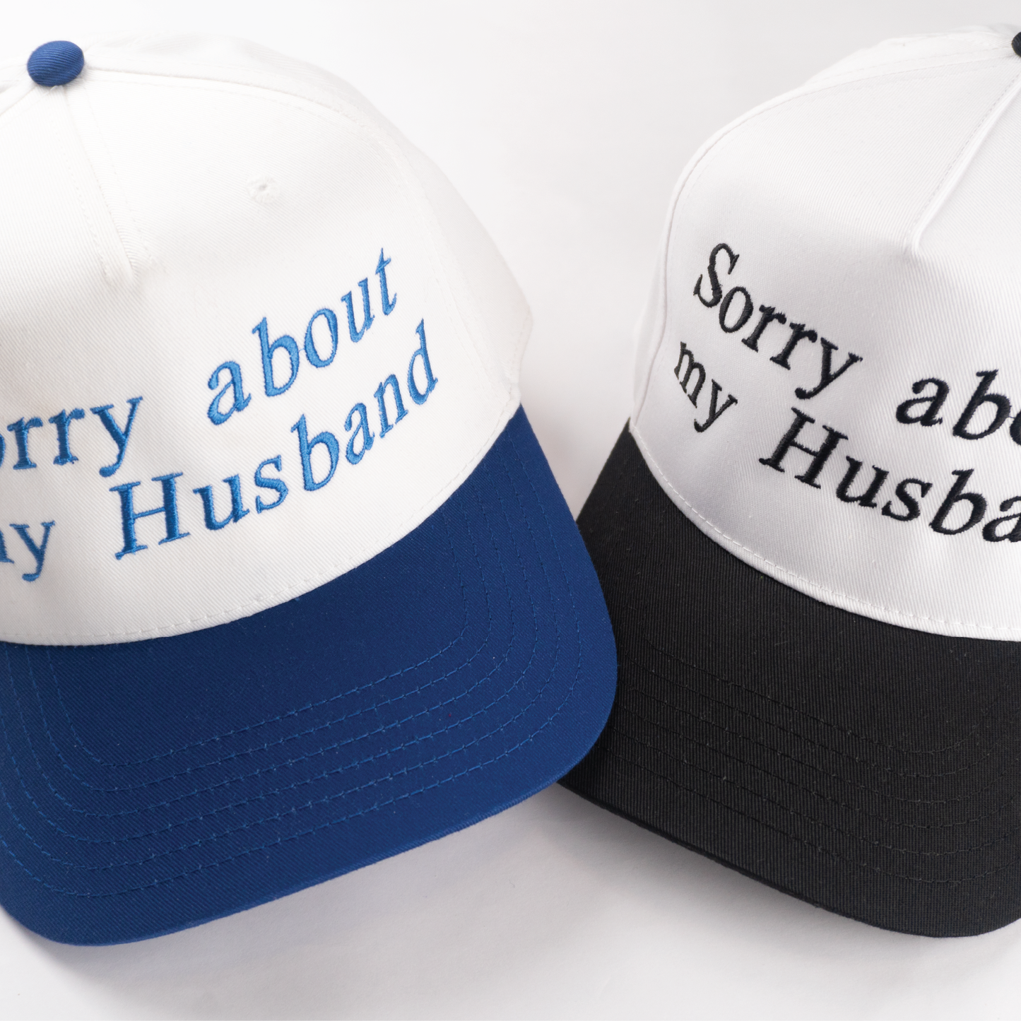 "SORRY ABOUT MY HUSBAND" 5 Panel Mid Profile Baseball Cap